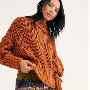 Free People My Only Sunshine Cowl Neck Sweater